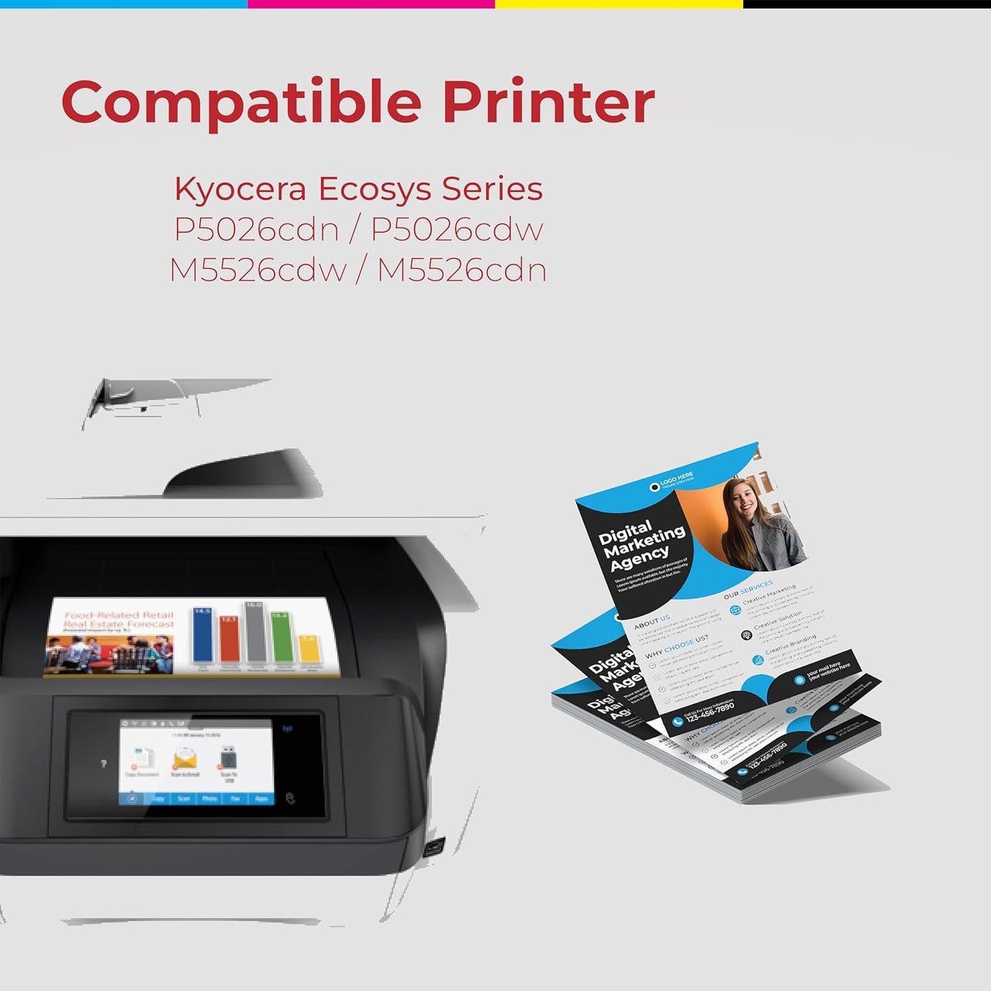 NIEVAN High-Yield Black Toner Cartridge for Kyocera FS-2020d / FS-2020dn Premium Remanufactured Cartridge