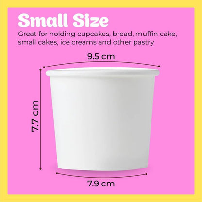 Disposable Ice Cream & Soup Paper Cups – 12oz, Single Wall, Leak-Resistant, 1000pcs