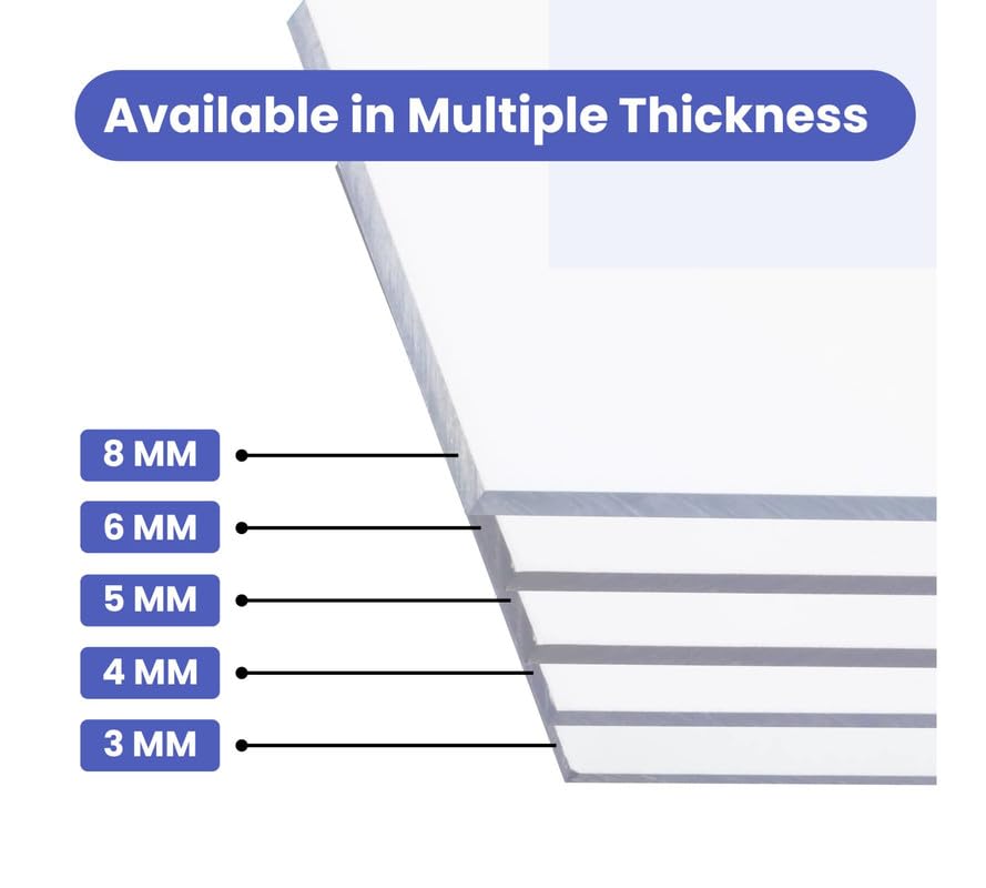 Clear UV Protected Polycarbonate Sheet 3 mm