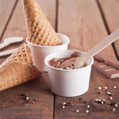 Disposable Ice Cream & Soup Paper Cups – 12oz, Single Wall, Leak-Resistant, 1000pcs