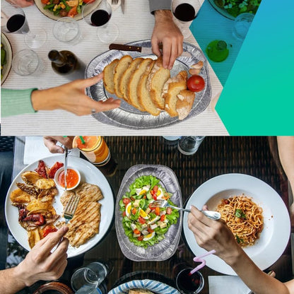 Aluminum Foil Oval Platter 22" Disposable Lightweight Catering Tray Pack of 2 to 10pcs.