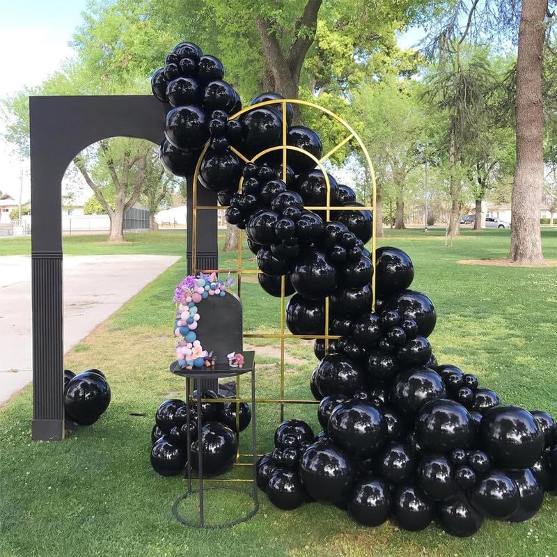 Plain Black Latex Party Balloons Perfect for Halloween, Christmas, Birthday, Wedding, Engagement, Anniversary