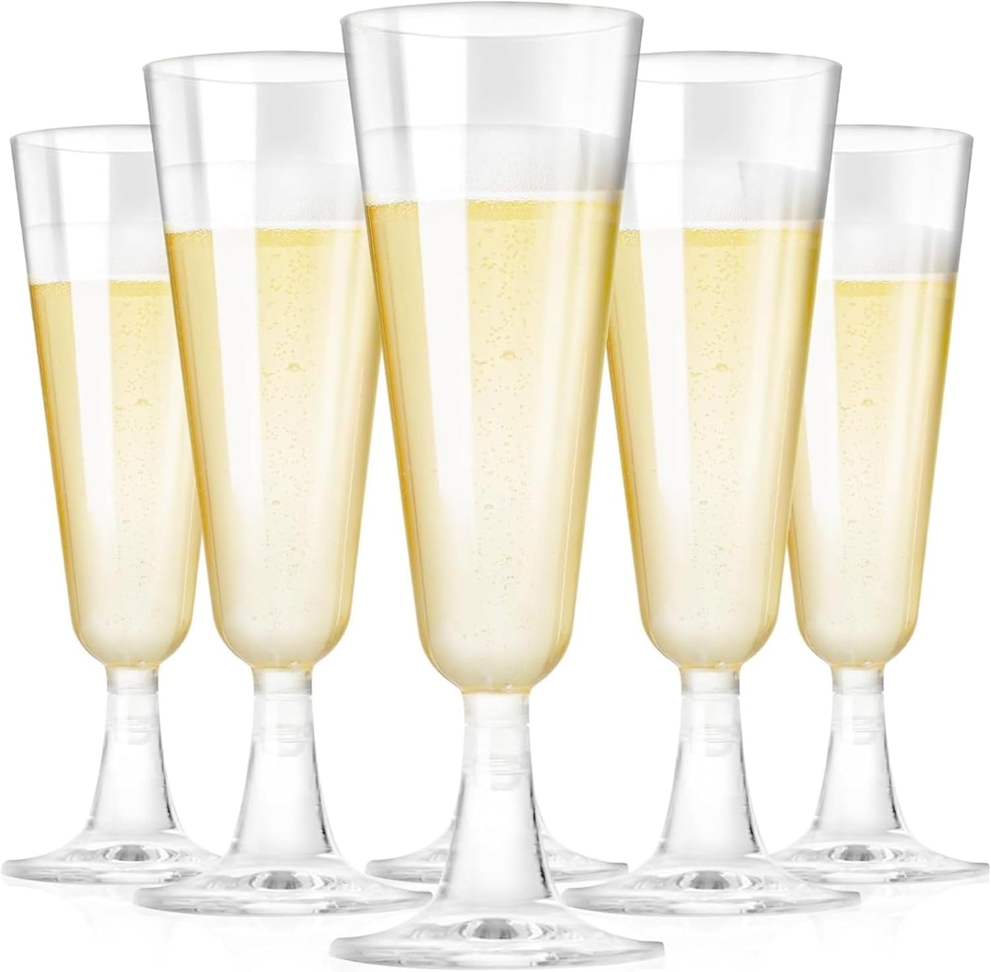 🍾 Premium Plastic Champagne Flutes 100ml