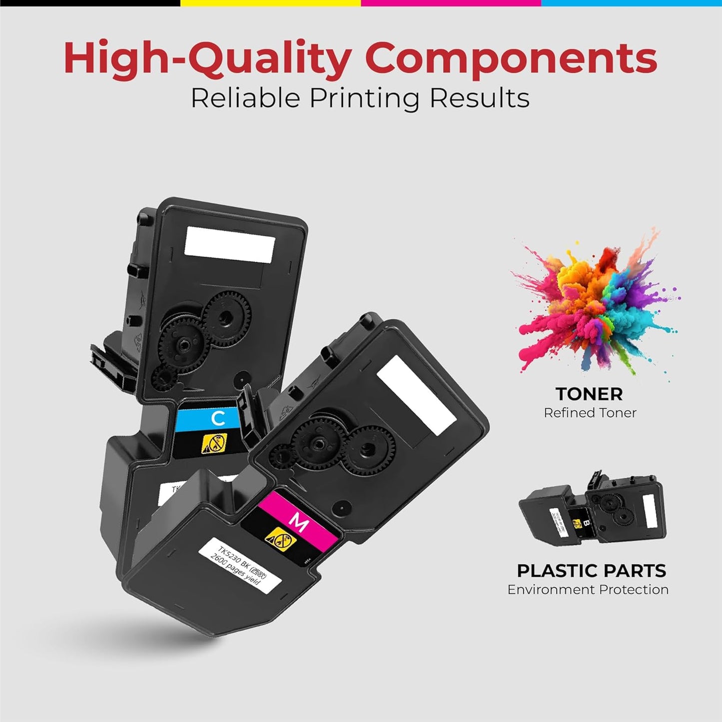NIEVAN High-Yield Black Toner Cartridge for Kyocera FS-2020d / FS-2020dn Premium Remanufactured Cartridge