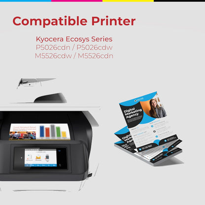 NIEVAN High-Yield Black Toner Cartridge for Kyocera FS-2020d / FS-2020dn Premium Remanufactured Cartridge