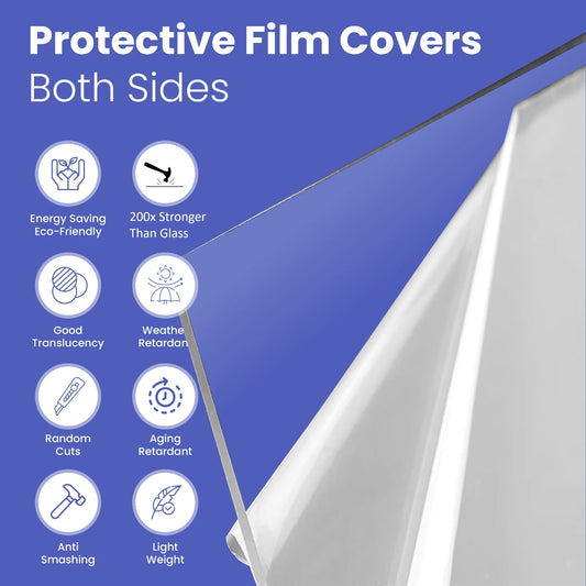 5mm Clear Polycarbonate Sheet – Strong, UV-Protected & Shatterproof Glass Alternative